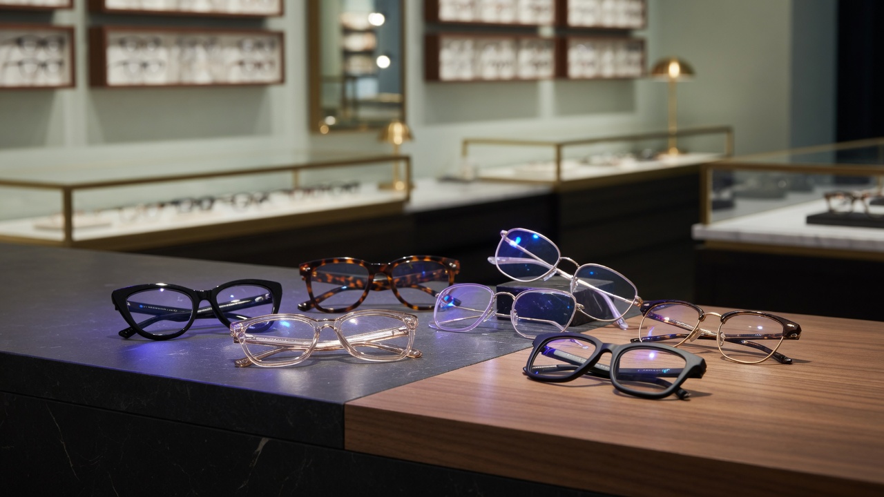 Monturas de diseño en vitrina — Ópticas Marilu
