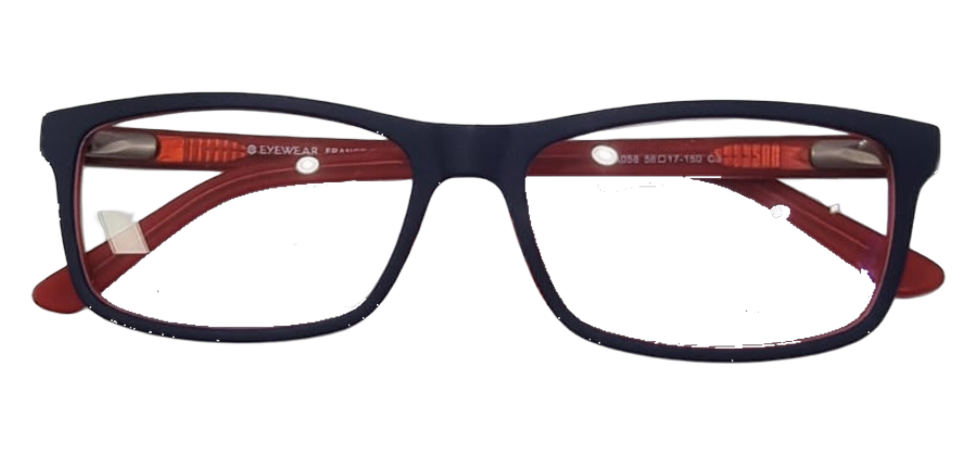 Eye Wear acetato azul y rojo